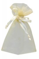 (image for) Cream Organza Favour Bags 10pk