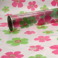 Lime & Pink Fleur Cellophane Florist Film