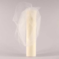 (image for) Ivory Tulle 12" x 25Y