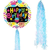 Baby Blue & White Balloon Tails