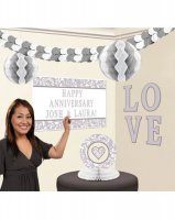 Silver Party Decoration Kit