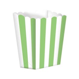 (image for) Kiwi Green Candy Buffet Popcorn Treat Boxes x5