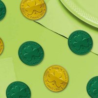 (image for) Green & Gold Coin Table Sprinkles 100pk