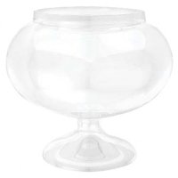 Short Round Clear Plastic Jar
