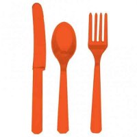 Orange Peel Assorted Cutlery 24pk