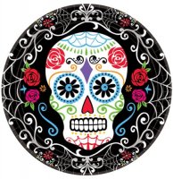 (image for) Day Of The Dead Paper Plates 18pk