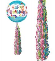 Jewel Tone Coloured Twirlz Balloon Tails