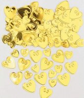 Gold Loving Hearts Metallic Confetti