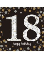(image for) 18th Birthday Gold Celebration Napkins 16pk