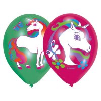 (image for) 11" Unicorn Printed Latex Balloons 6pk