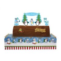 Joyful Snowman Christmas Log Stand
