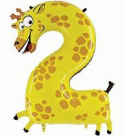 Oaktree Number 2 Giraffe Zooloons Balloons