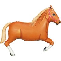 (image for) Light Brown Horse Shape Foil Balloons