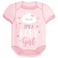 (image for) Baby Girl Onesie Supershape Balloons