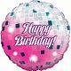 (image for) 18" Glitterball Birthday Foil Balloons