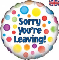 (image for) 18" Sorry You're Leaving Foil Balloons