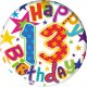(image for) Age 13 Birthday Small Badges 6pk