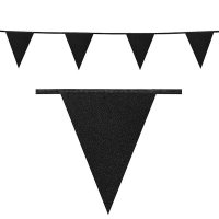 (image for) Black Glitter Party Bunting