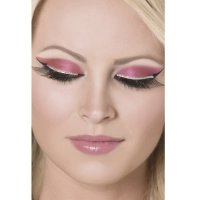 (image for) Black And Silver Glitter Eyelashes x6