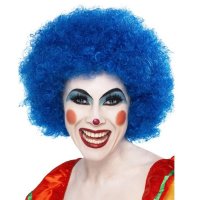 Blue 70s Funky Afro Wigs