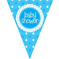 (image for) Blue Baby Shower Party Bunting