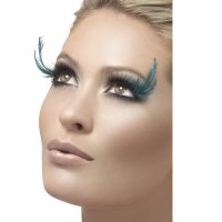 (image for) Blue And Green Feather Eyelashes x6