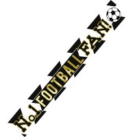 (image for) Black And White Football Banner