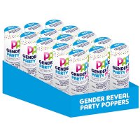 (image for) Boy Gender Reveal Confetti Cannon Shooter 12pk