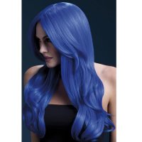 Neon Blue Khloe Wigs