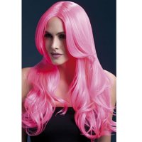 Neon Pink Khloe Wigs