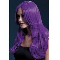 Neon Purple Khloe Wigs