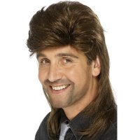 (image for) Brown Jason Mullet Wigs
