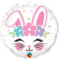 18" Bunny Face Foil Balloons