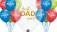 (image for) Fathers Day Printed Latex Balloons