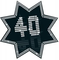 40 Black And White Star Cutout