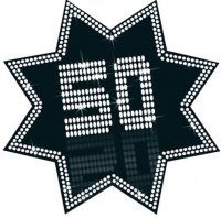 50 Black And White Star Cutout