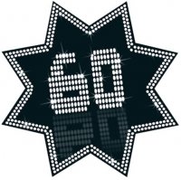 60 Black And White Star Cutout