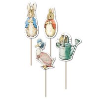 Classic Peter Rabbit Characters Cupcake Topper 12pk