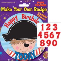 DIY Birthday Pirate Jumbo Badge