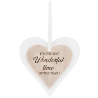 Its The Most Wonderful Time Heart Plaques