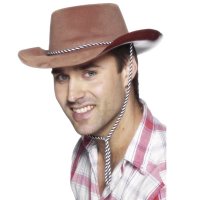 (image for) Brown Flock Cowboy Hat