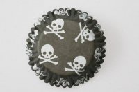 (image for) Skull And Crossbones Baking Cases x54