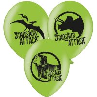 11" Dinosaur Attack Latex Balloons 6pk