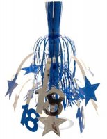 Age 18 Silver And Blue Star Fountain Decoration