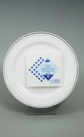(image for) 7" Side Plates With Silver Rim x6