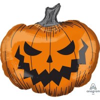 (image for) Hallows Eve Pumpkin Supershape Balloons