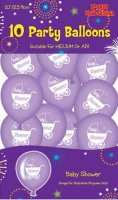 10" Baby Shower Latex Balloons 10pk