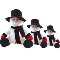 8" Christmas Snowman Soft Toy