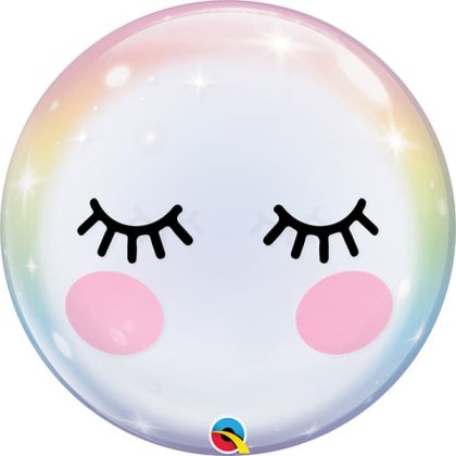 22" Eyelashes Single Bubble Balloons