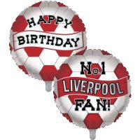 18" Liverpool Birthday Football Foil Balloons